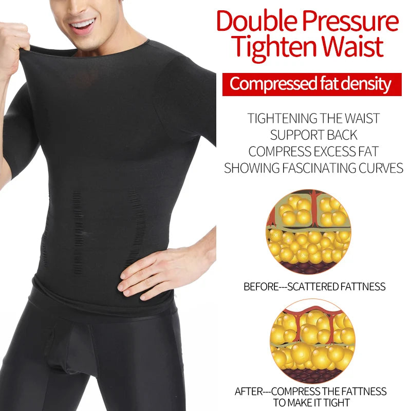 Gaine Gainante Homme – Ventre Plat, Correction de Posture, Tailles M à 3XL