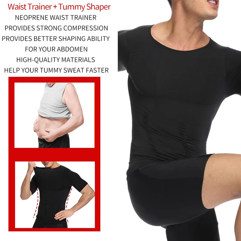 Gaine Gainante Homme – Ventre Plat, Correction de Posture, Tailles M à 3XL