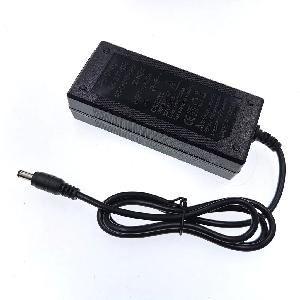 Chargeur Batterie Lithium 36V 2A – Sortie 42V, Entrée 100-240V, Trottinette & Vélo Électrique