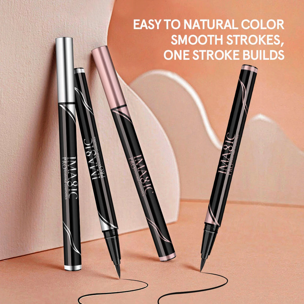 Eyeliner Waterproof Longue Tenue – Crayon Maquillage Noir Mat & Brillant