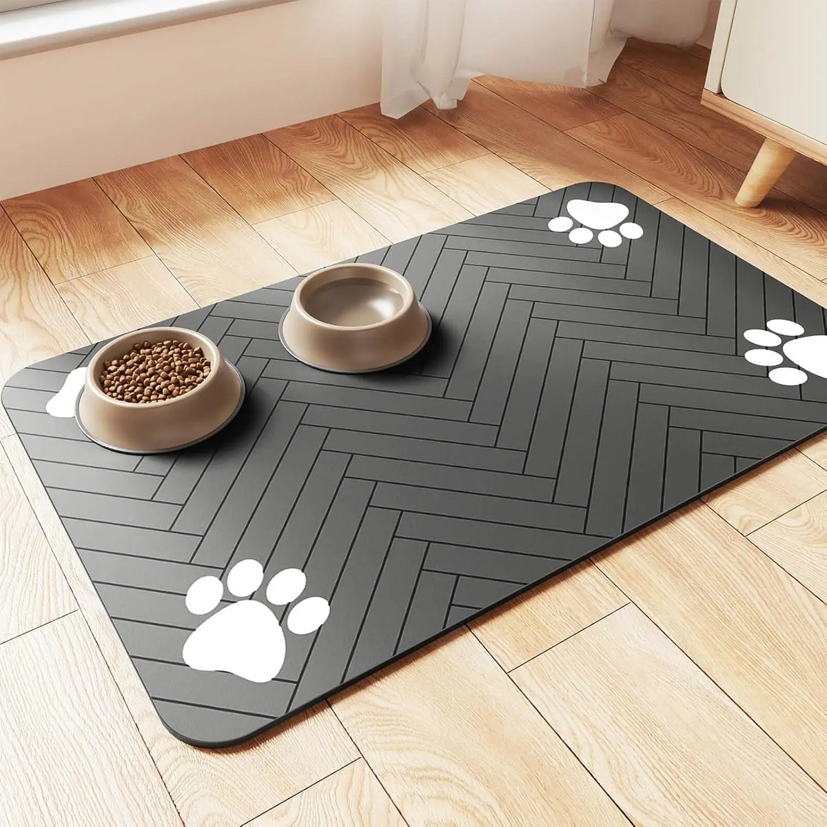 Tapis Absorbant pour Gamelles Chien