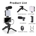 Kit Vlogging Smartphone – Trépied, Micro & Lumière LED | TikTok, YouTube, Live