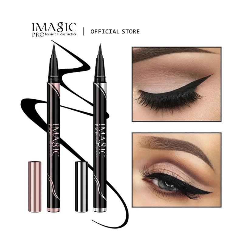 Eyeliner Waterproof Longue Tenue – Crayon Maquillage Noir Mat & Brillant